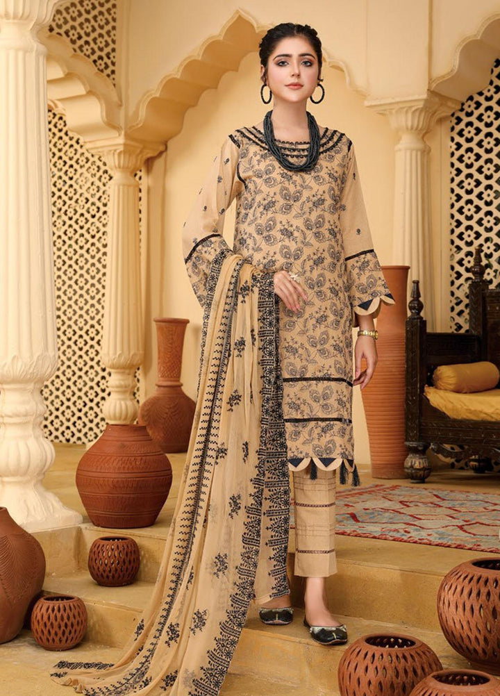 Hayaa by Humdum Embroidered Karandi Suits Unstitched 3 Piece HD22HY D-07 - Winter Collection