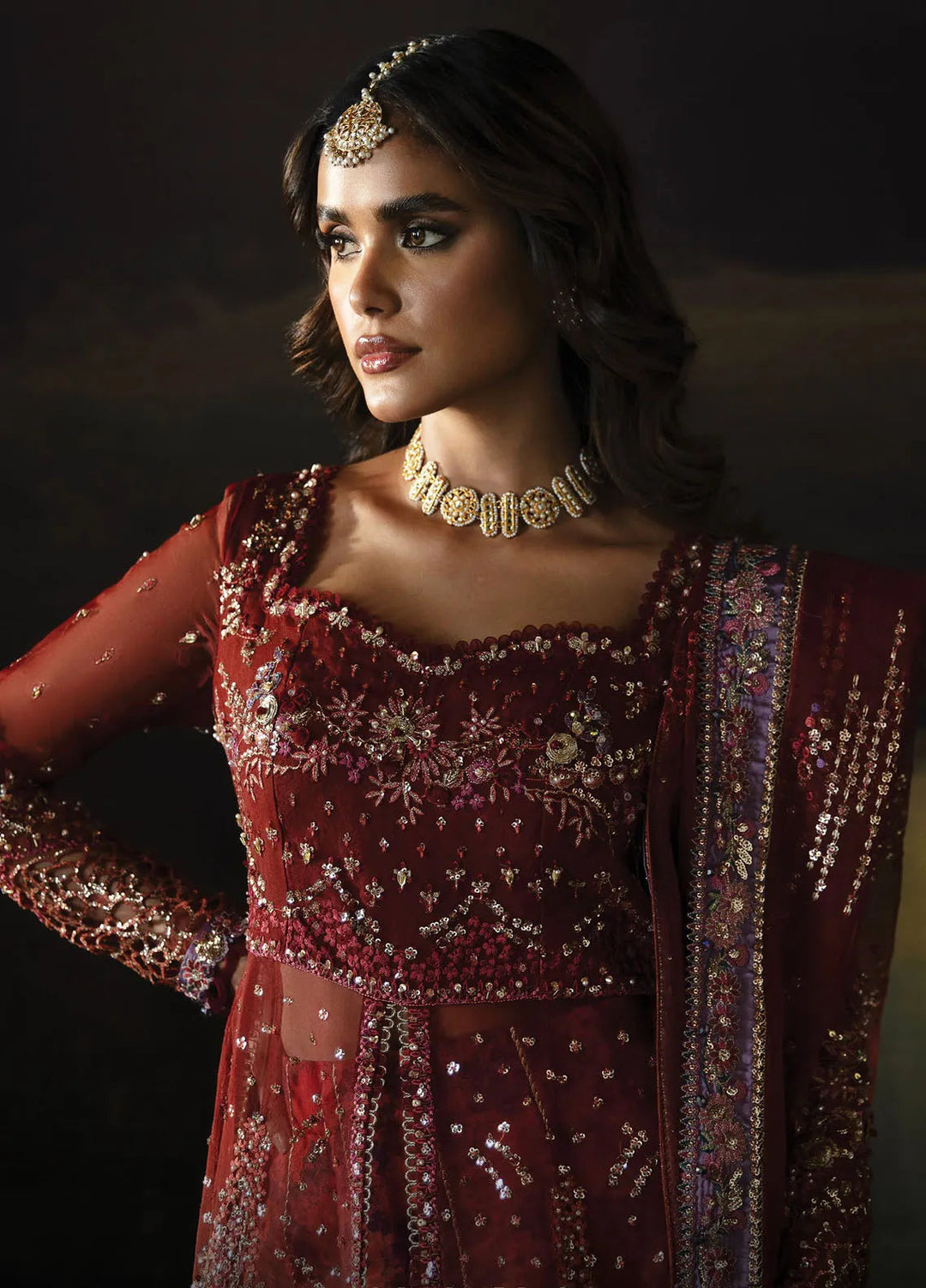 Hayat by Afrozeh Embroidered Suit Unstitched 3 Piece AF24HW AFH-24-02 Anaya - Formal Collection