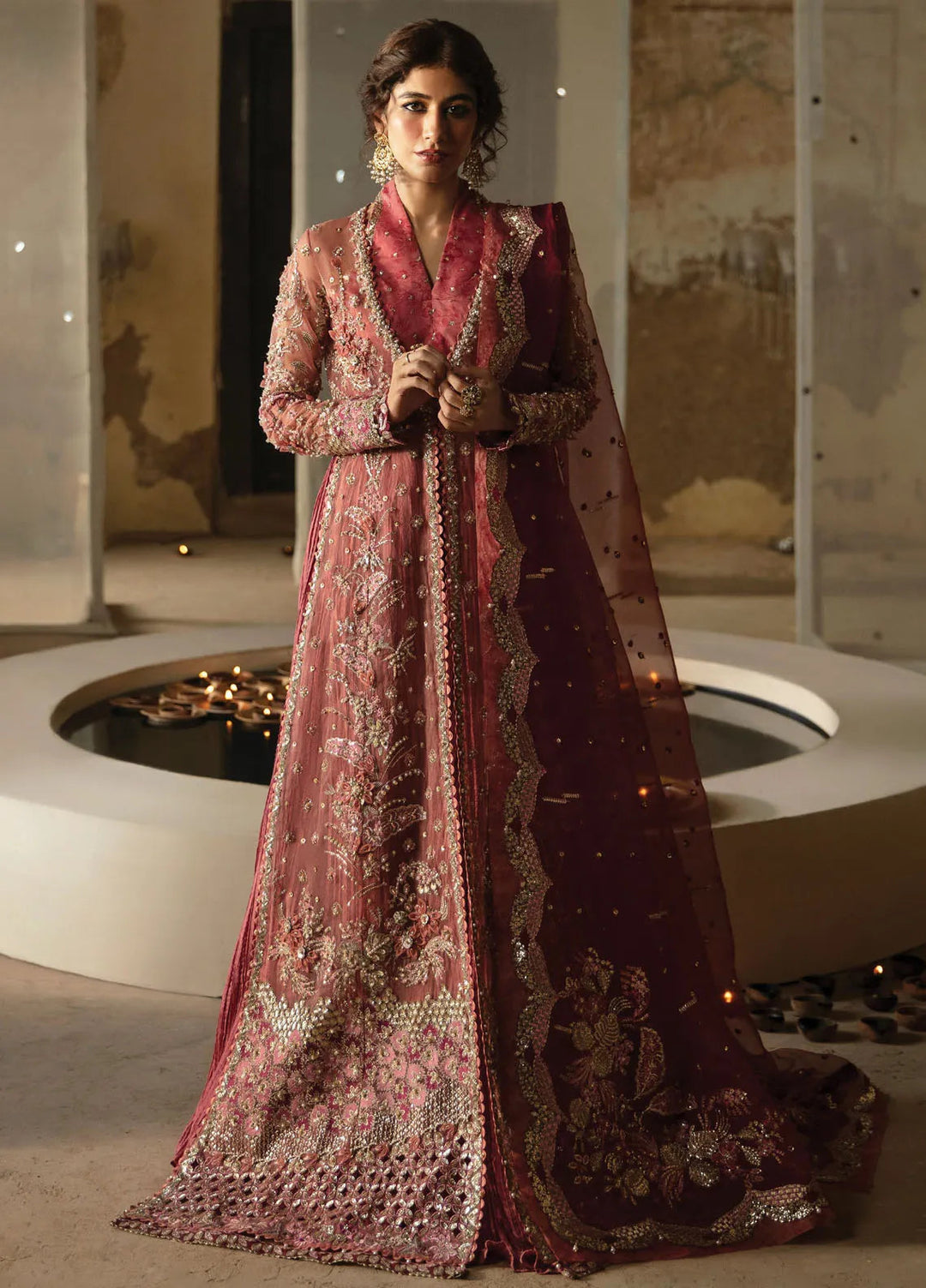 Hayat by Afrozeh Embroidered Suit Unstitched 3 Piece AF24HW AFH-24-04 Mehreen - Formal Collection