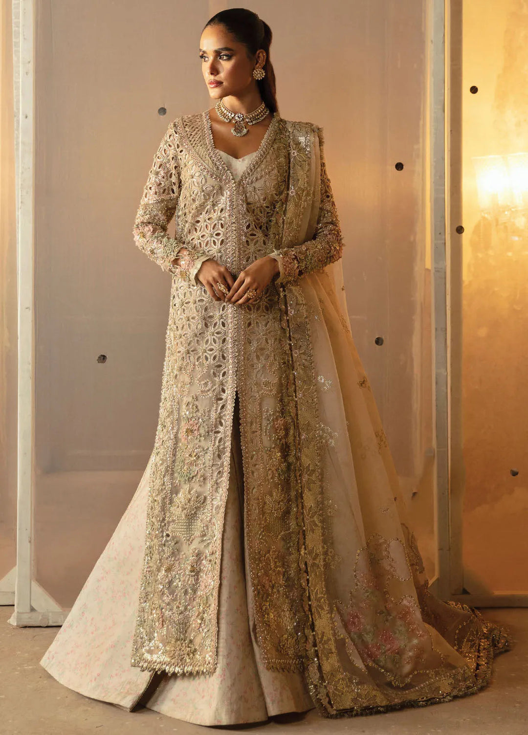 Hayat by Afrozeh Embroidered Suit Unstitched 3 Piece AF24HW AFH-24-05 Aniq - Formal Collection
