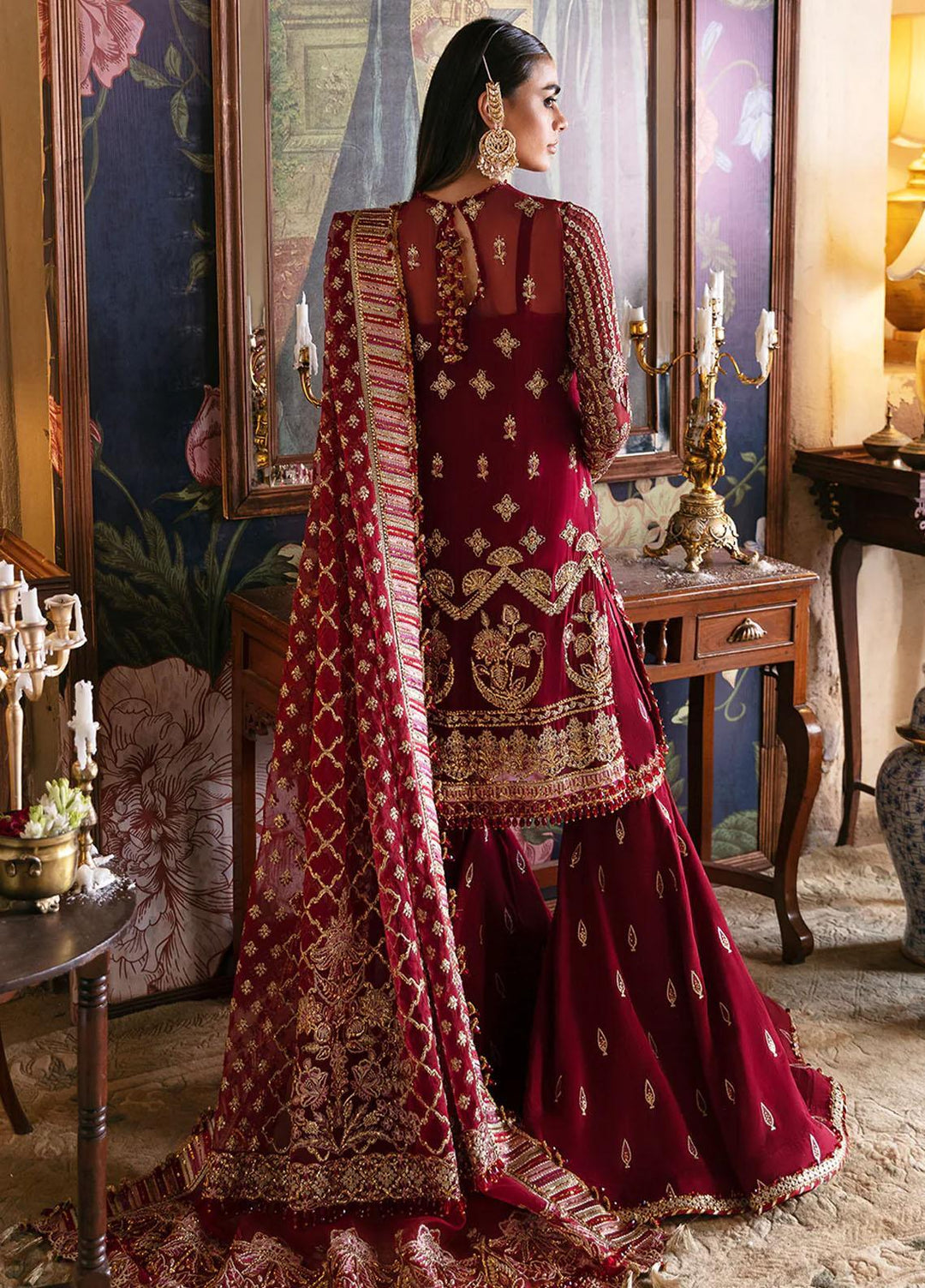 Hayat By Afrozeh Embroidered Chiffon Suits Unstitched 3 Piece AF23HY D-04 Dabeer - Wedding Collection