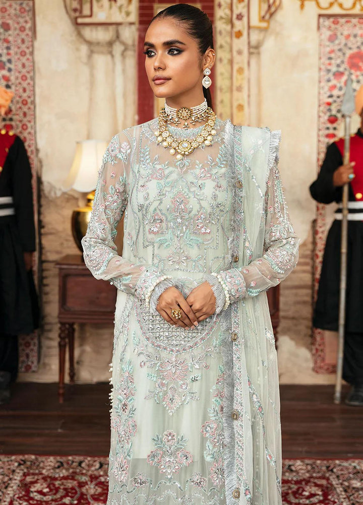 Hayat By Afrozeh Embroidered Chiffon Suits Unstitched 3 Piece AF23HY D-05 Inara - Wedding Collection
