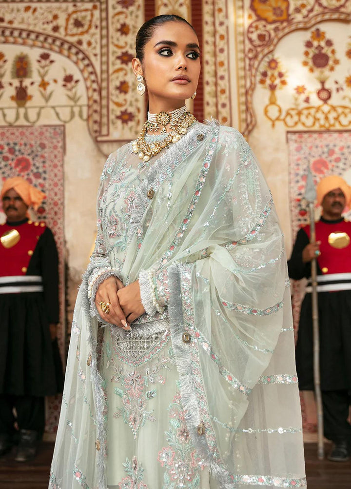 Hayat By Afrozeh Embroidered Chiffon Suits Unstitched 3 Piece AF23HY D-05 Inara - Wedding Collection