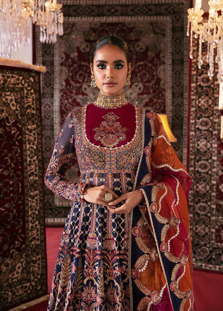 Hayat By Afrozeh Embroidered Chiffon Suits Unstitched 3 Piece AF23HY D-07 Sarang - Wedding Collection