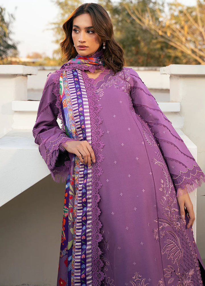 Hazel by Bin Ilyas Embroidered Lawn Suits Unstitched 3 Piece BI25HZ 2071A - Summer Collection