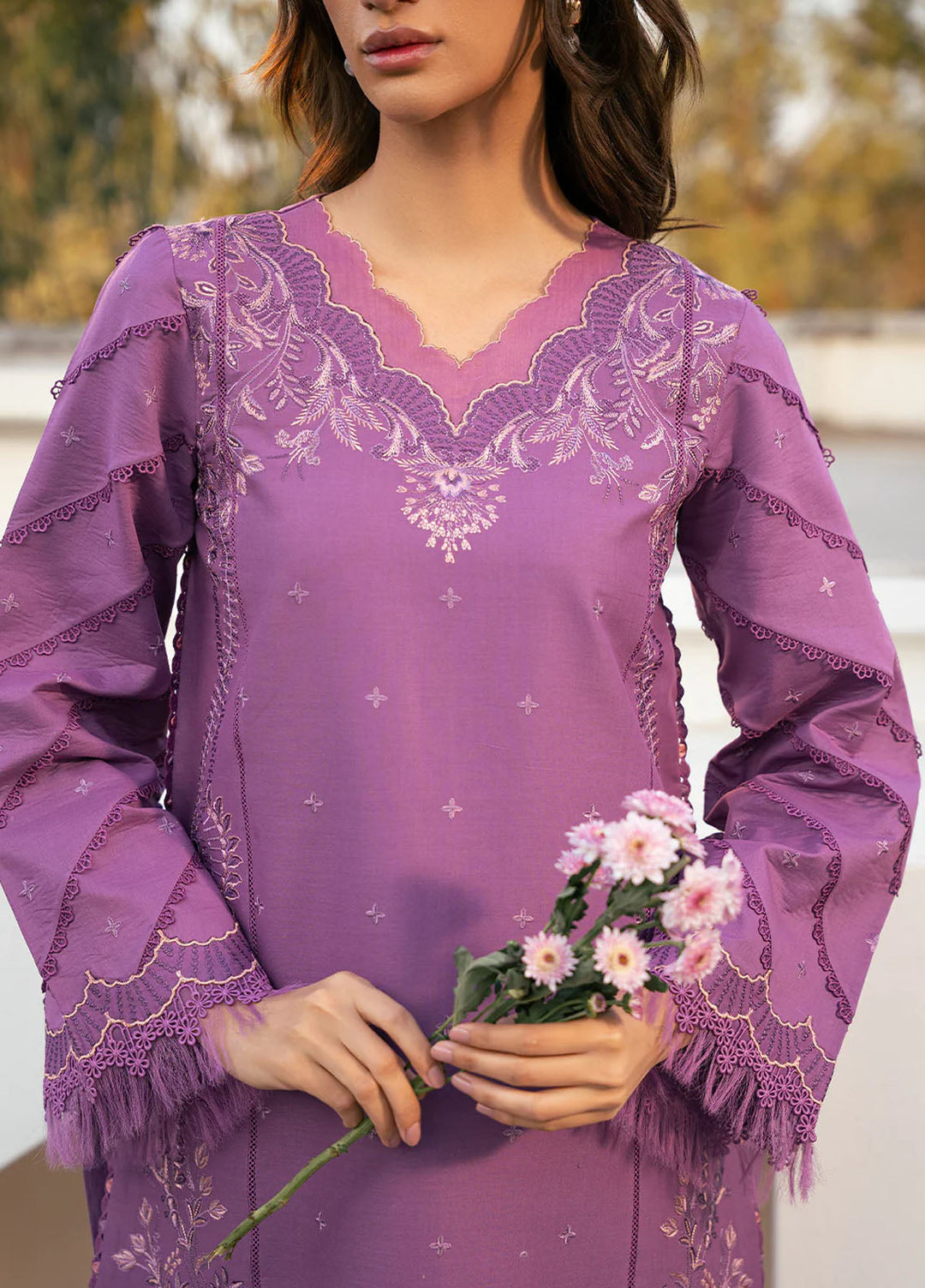 Hazel by Bin Ilyas Embroidered Lawn Suits Unstitched 3 Piece BI25HZ 2071A - Summer Collection