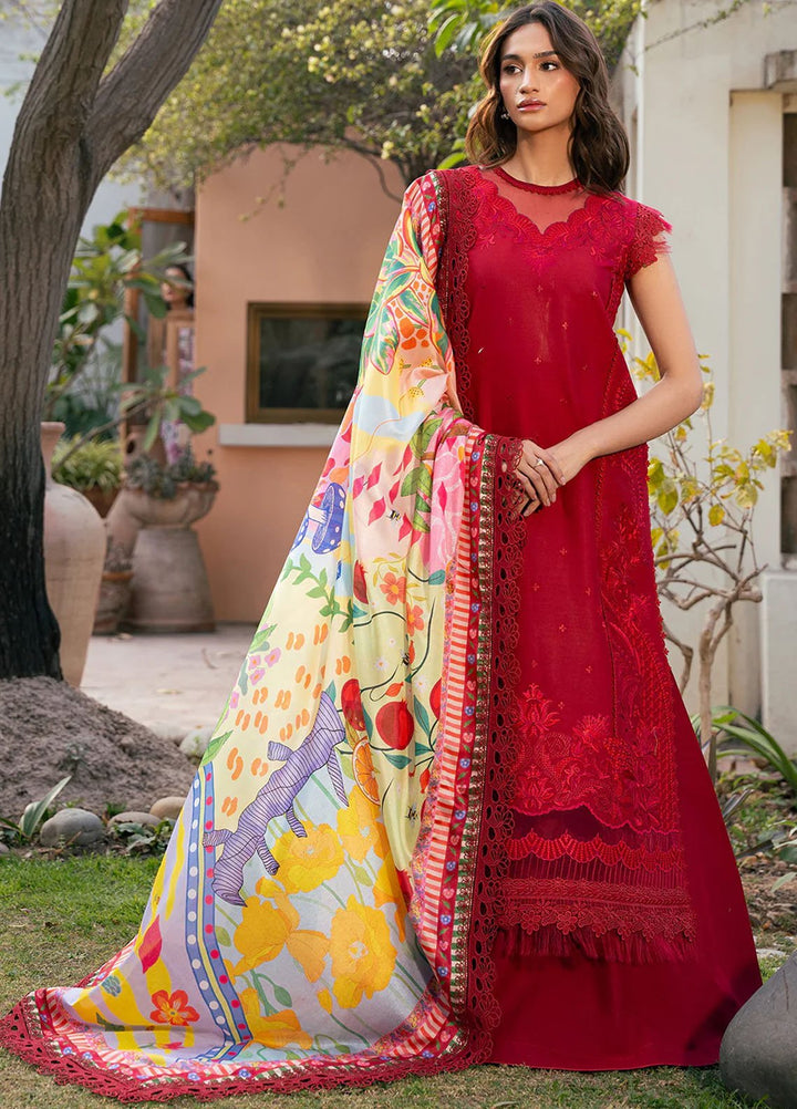 Hazel by Bin Ilyas Embroidered Lawn Suits Unstitched 3 Piece BI25HZ 2071B - Summer Collection