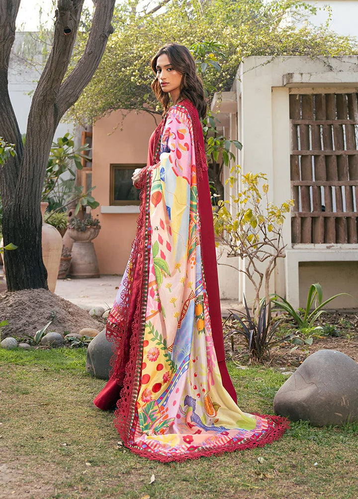 Hazel by Bin Ilyas Embroidered Lawn Suits Unstitched 3 Piece BI25HZ 2071B - Summer Collection