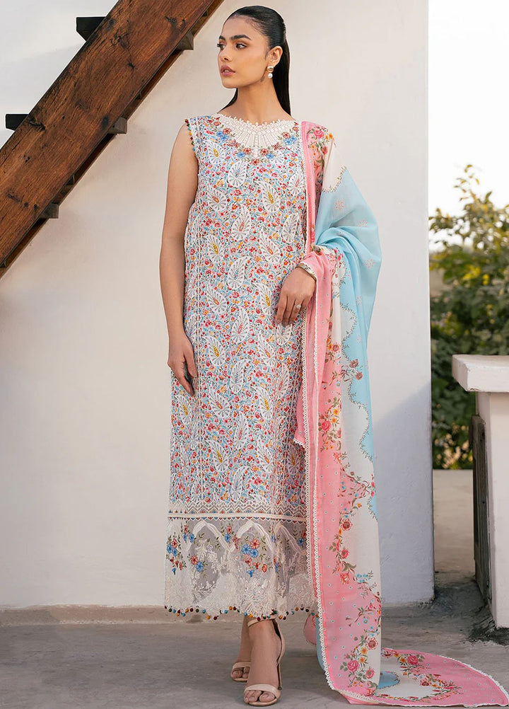 Hazel by Bin Ilyas Embroidered Lawn Suits Unstitched 3 Piece BI25HZ 2072A - Summer Collection