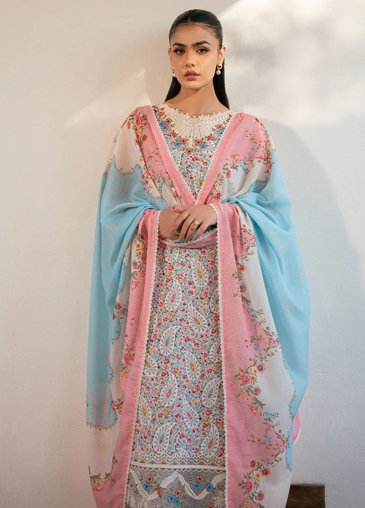 Hazel by Bin Ilyas Embroidered Lawn Suits Unstitched 3 Piece BI25HZ 2072A - Summer Collection