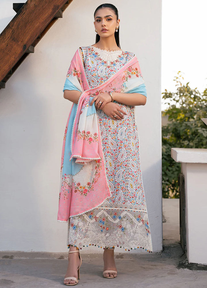 Hazel by Bin Ilyas Embroidered Lawn Suits Unstitched 3 Piece BI25HZ 2072A - Summer Collection