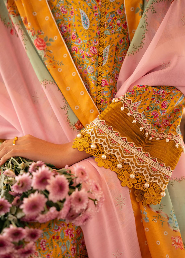 Hazel by Bin Ilyas Embroidered Lawn Suits Unstitched 3 Piece BI25HZ 2072B - Summer Collection