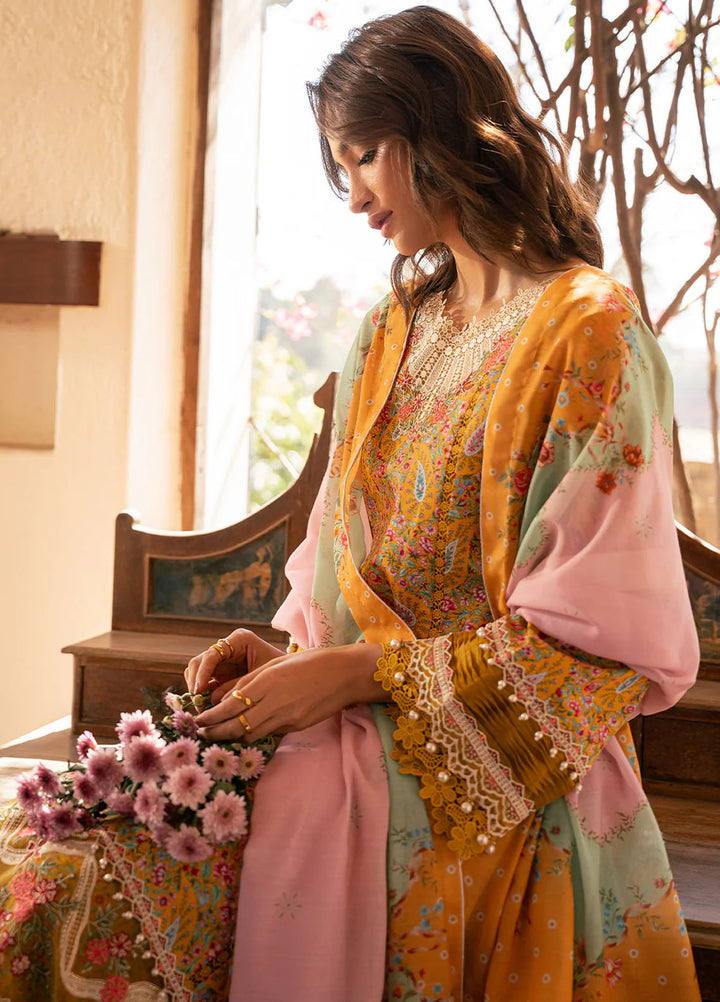 Hazel by Bin Ilyas Embroidered Lawn Suits Unstitched 3 Piece BI25HZ 2072B - Summer Collection