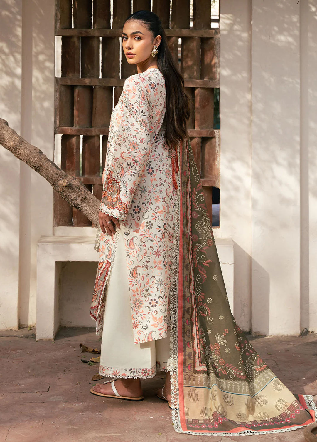 Hazel by Bin Ilyas Embroidered Lawn Suits Unstitched 3 Piece BI25HZ 2073A - Summer Collection