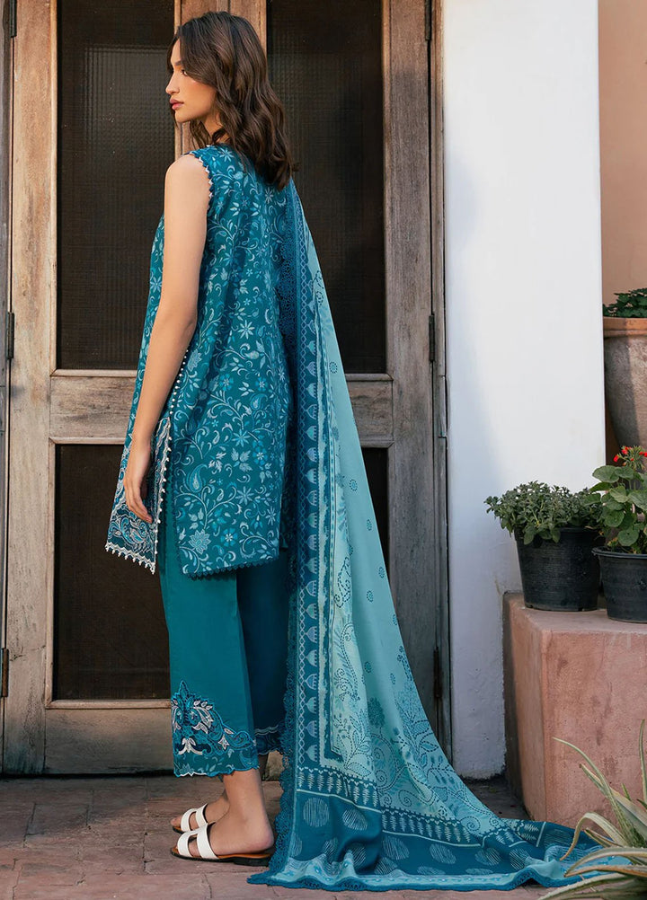 Hazel by Bin Ilyas Embroidered Lawn Suits Unstitched 3 Piece BI25HZ 2073B - Summer Collection