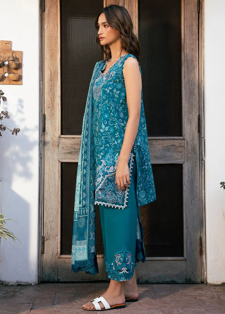 Hazel by Bin Ilyas Embroidered Lawn Suits Unstitched 3 Piece BI25HZ 2073B - Summer Collection