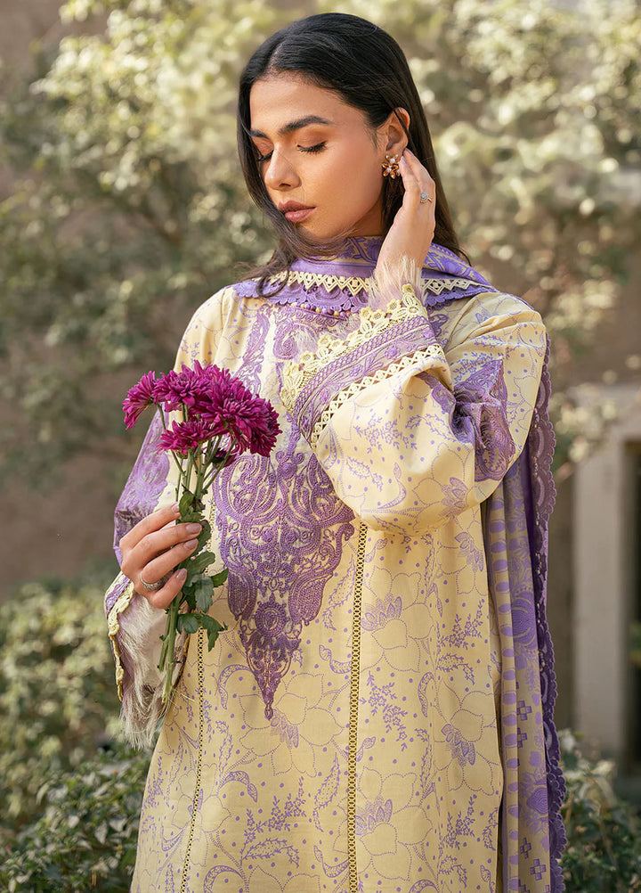 Hazel by Bin Ilyas Embroidered Lawn Suits Unstitched 3 Piece BI25HZ 2074A - Summer Collection