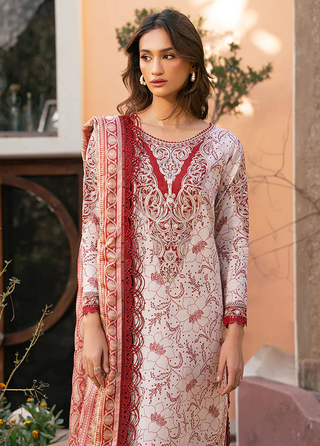 Hazel by Bin Ilyas Embroidered Lawn Suits Unstitched 3 Piece BI25HZ 2074B - Summer Collection
