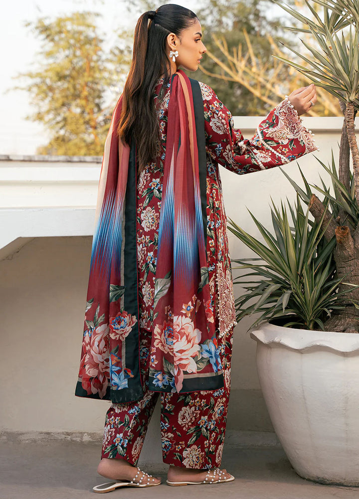 Hazel by Bin Ilyas Embroidered Lawn Suits Unstitched 3 Piece BI25HZ 2076B - Summer Collection