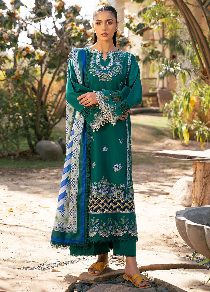 Hazel by Bin Ilyas Embroidered Lawn Suits Unstitched 3 Piece BI25HZ 2077A - Summer Collection