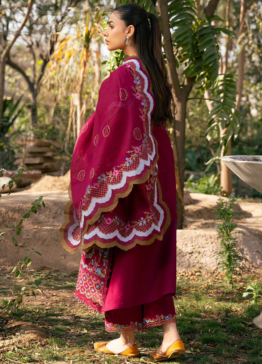 Hazel by Bin Ilyas Embroidered Lawn Suits Unstitched 3 Piece BI25HZ 2078A - Summer Collection