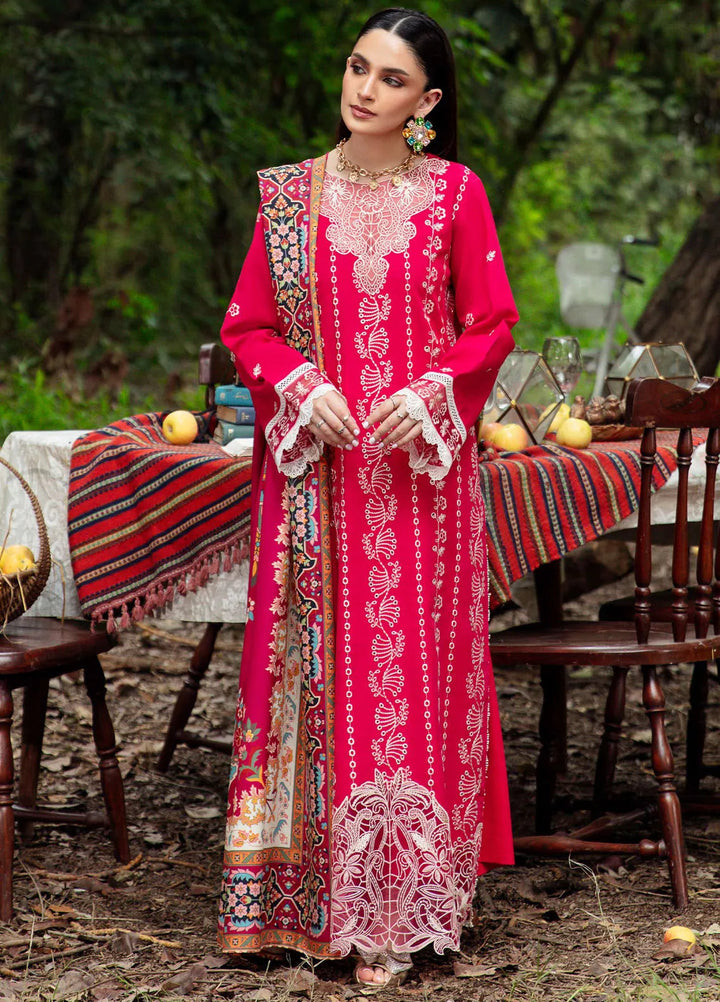 Hazel By Mahnur Embroidered Slub Linen Suit Unstitched 3 Piece MN24H RL-03 Soraya - Winter Collection