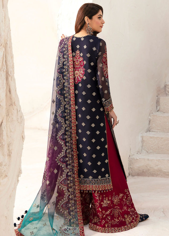 Heer By Alizeh Embroidered Chiffon Suit Unstitched 3 Piece AFB24HF 03-Nagar - Luxury Formal Collection