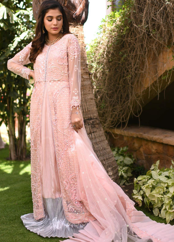 Heer by Hadia Eman Embroidered Net Suits Unstitched 3 Piece HE21H D-02 - Luxury Collection