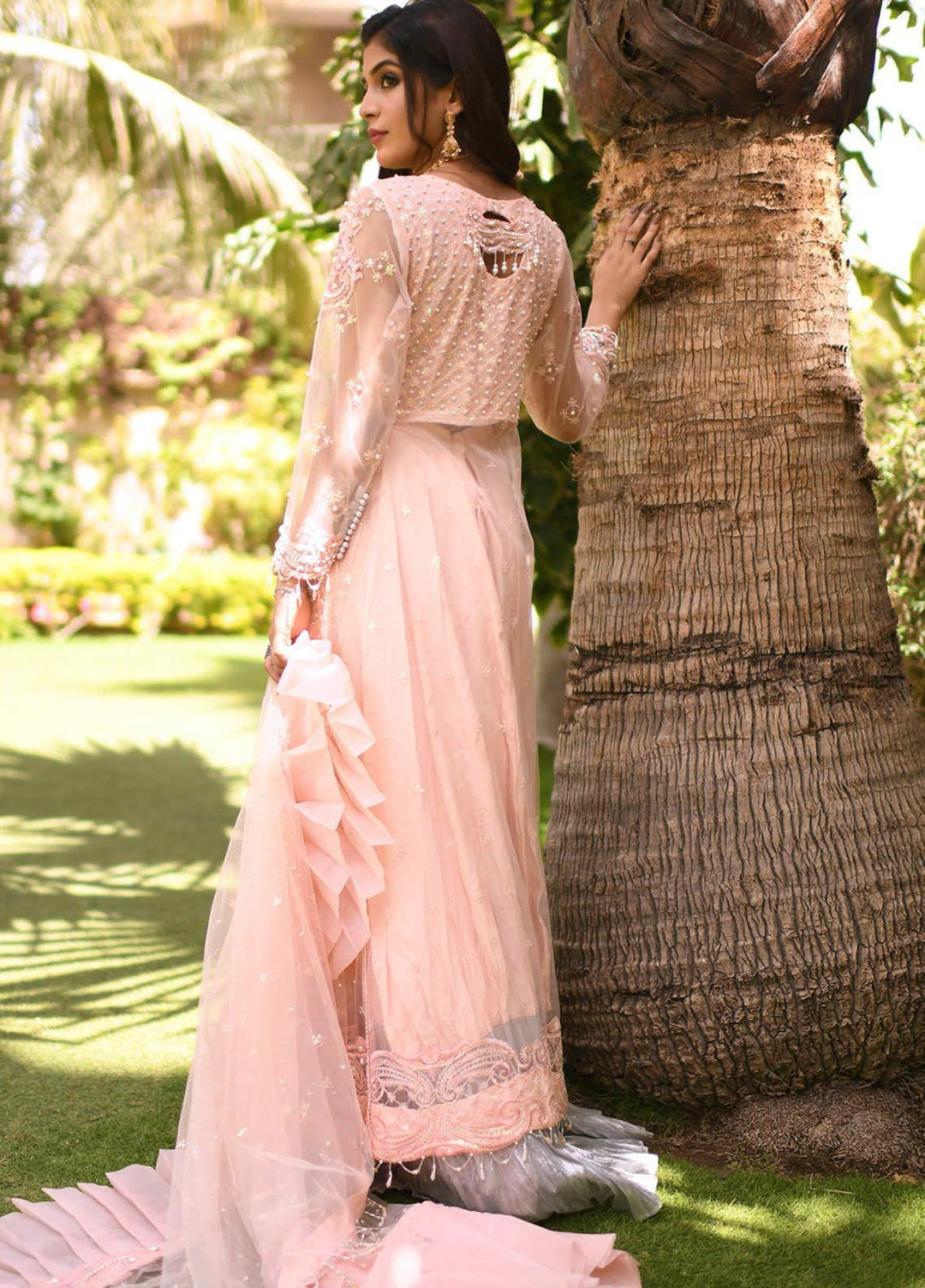 Heer by Hadia Eman Embroidered Net Suits Unstitched 3 Piece HE21H D-02 - Luxury Collection