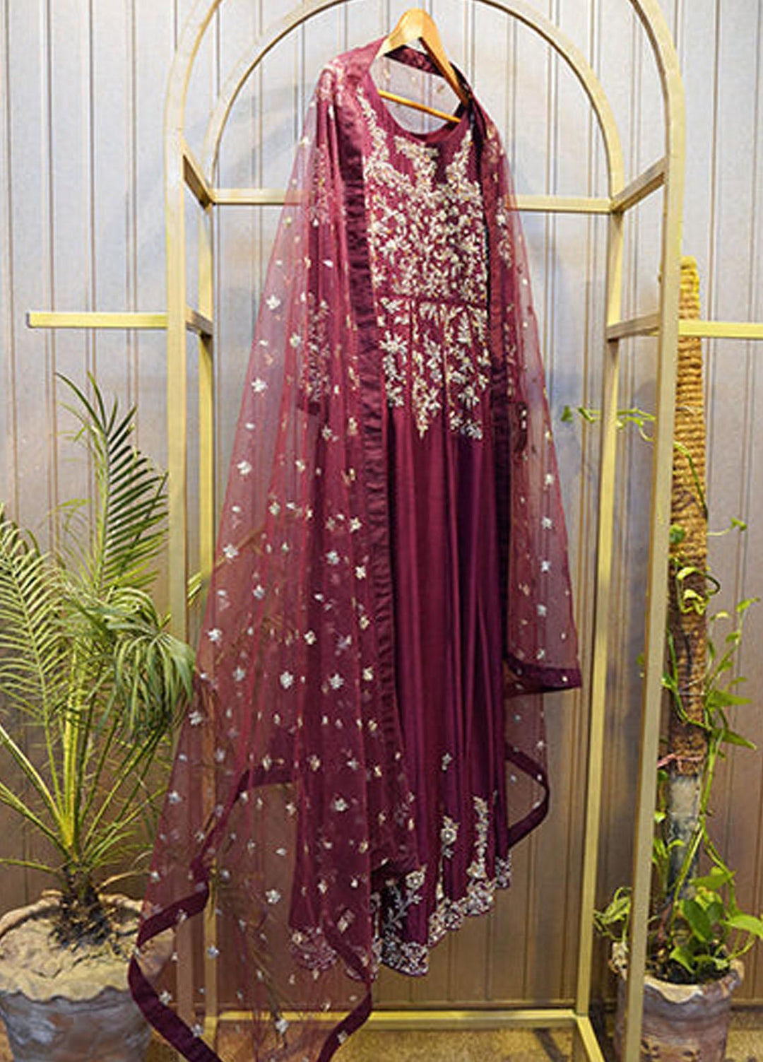 Uzman Yasen Silk Luxury Pret 2 Piece Dress REESHAM