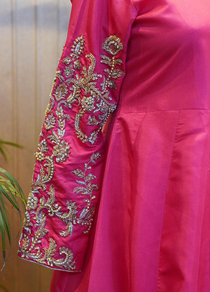 Uzman Yasen Silk Luxury Pret 3 Piece Dress LALEE