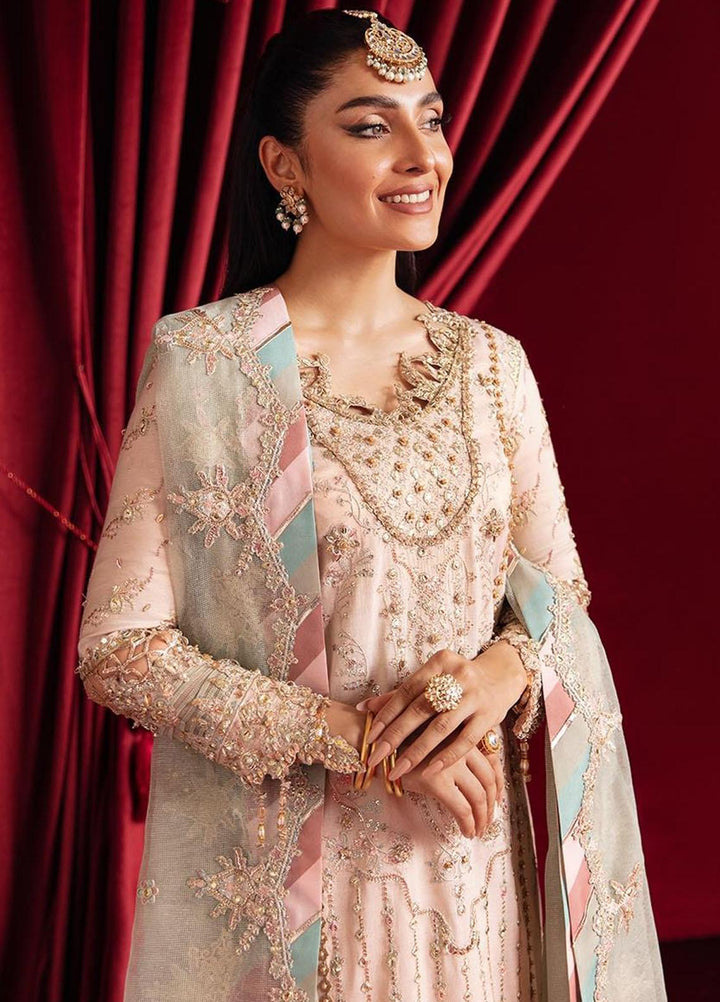 Heer Ranjha By Qalamkar Embroidered Jacquard Suits Unstitched 3 Piece QLM23HR Meher - Luxury Formal Collection