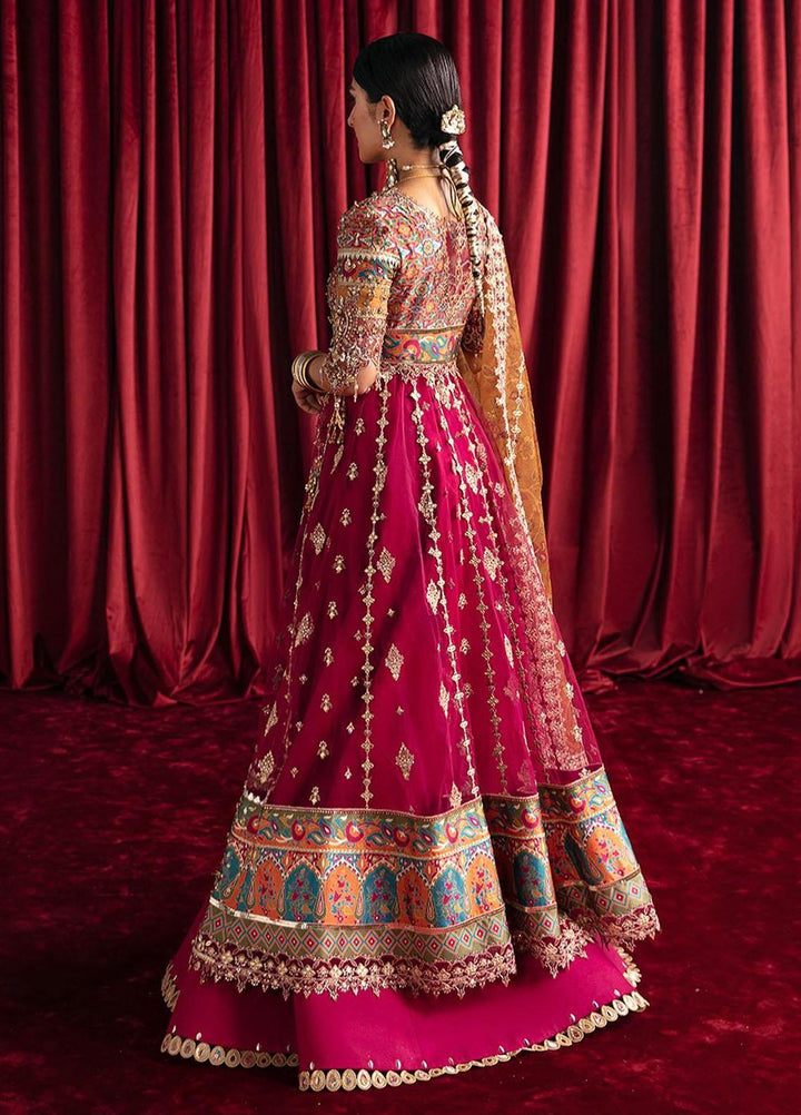 Heer Ranjha By Qalamkar Embroidered Silk Suits Unstitched 4 Piece QLM23HR Leela - Luxury Formal Collection