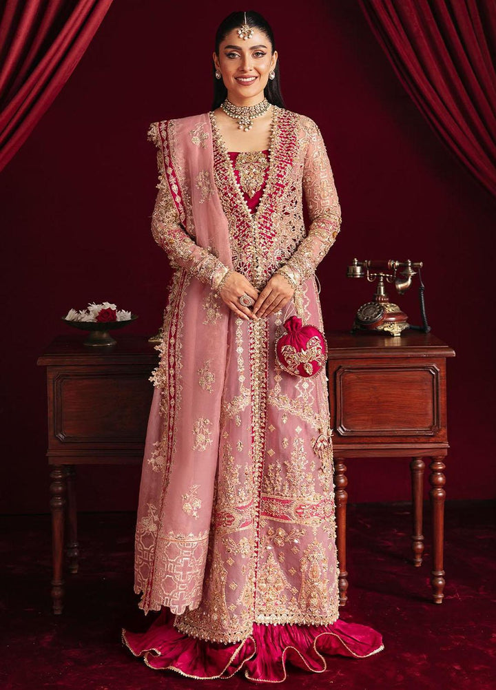 Heer Ranjha By Qalamkar Embroidered Organza Suits Unstitched 4 Piece QLM23HR Arisha - Luxury Formal Collection