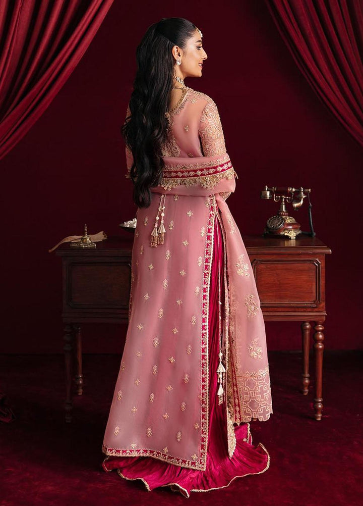 Heer Ranjha By Qalamkar Embroidered Organza Suits Unstitched 4 Piece QLM23HR Arisha - Luxury Formal Collection