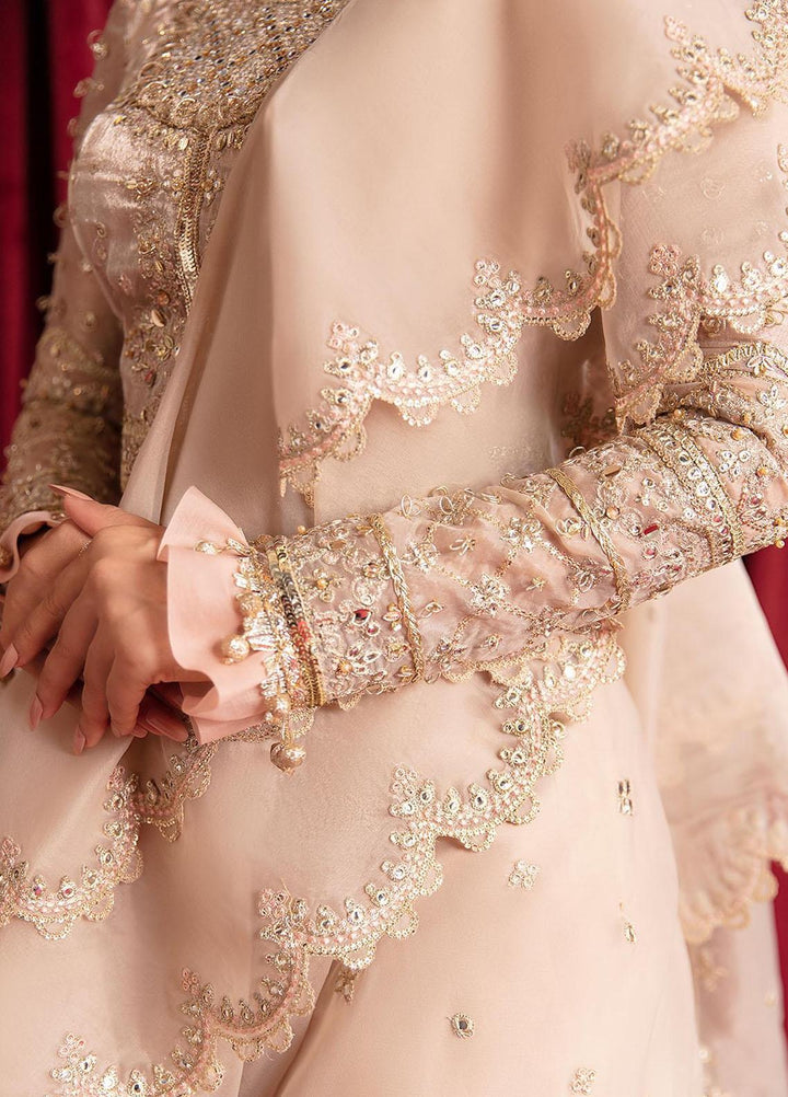 Heer Ranjha By Qalamkar Embroidered Jacquard  Unstitched Saree QLM23HR Reena - Luxury Formal Collection