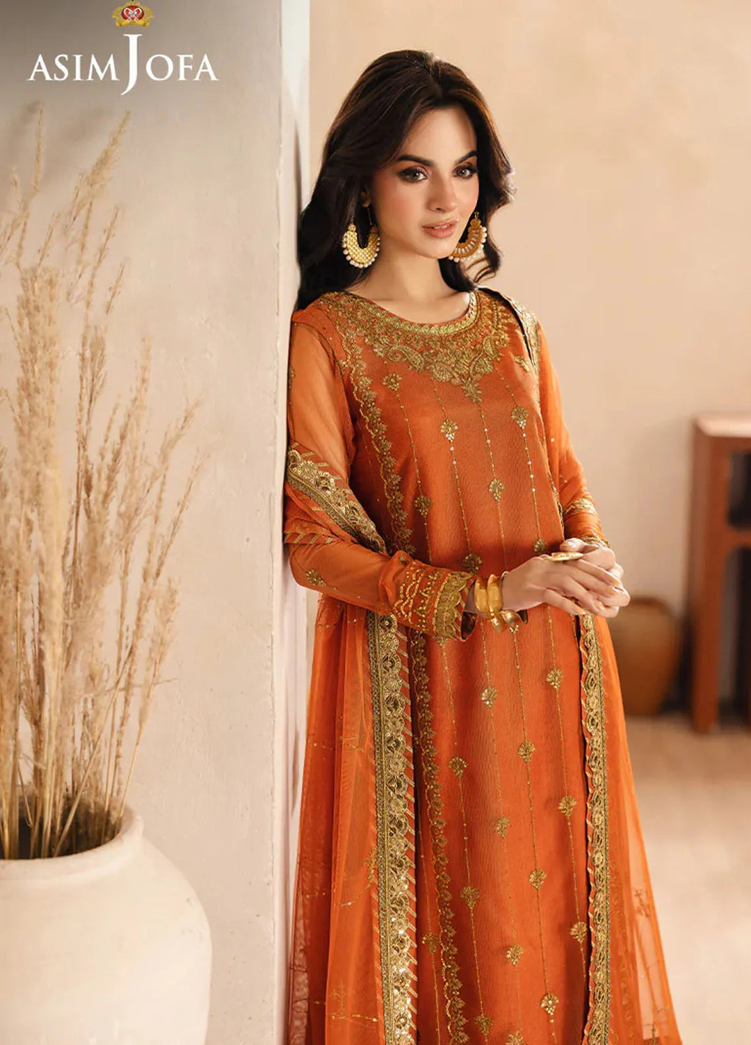Heeriye by Asim Jofa Embroidered Net Suit Unstitched 3 Piece AJ25H AJHE-09 - Festive Collection