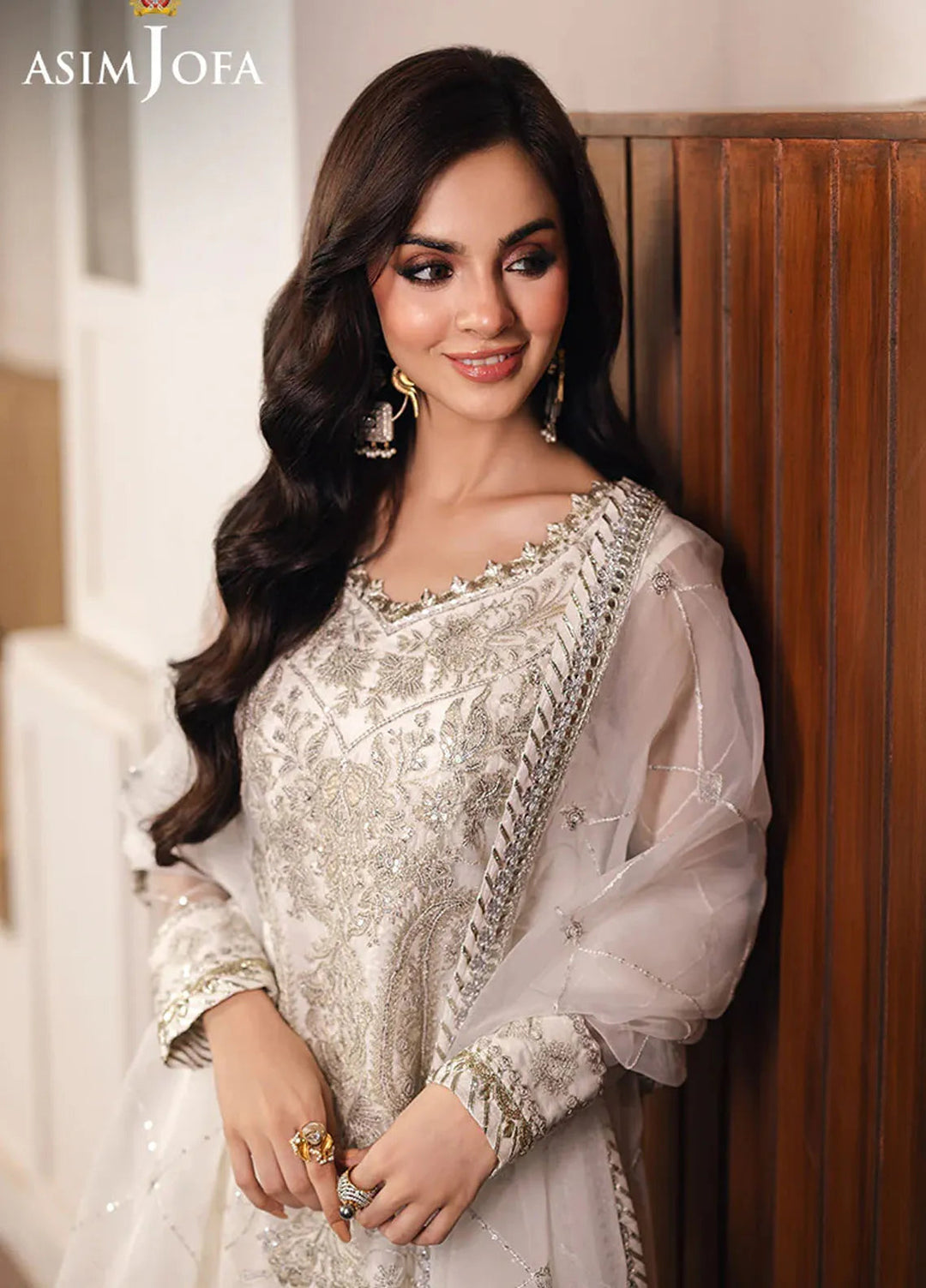 Heeriye by Asim Jofa Embroidered Organza Suit Unstitched 3 Piece AJ25H AJHE-03 - Festive Collection
