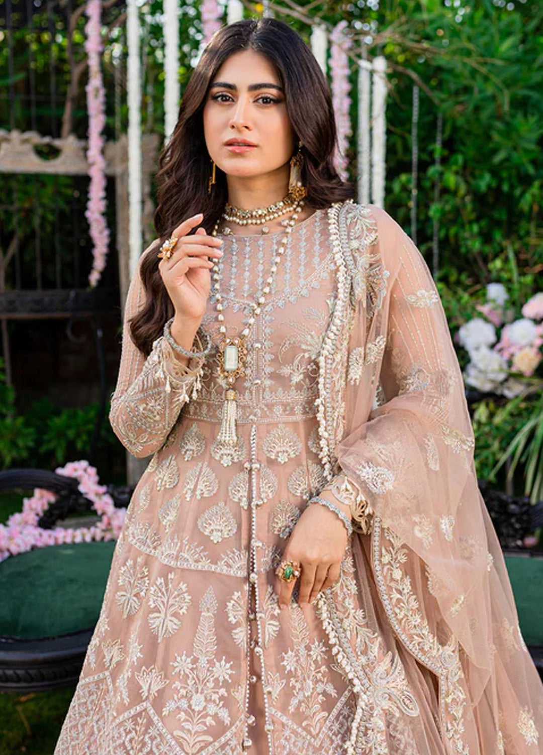 Heeriye By Izel Embroidered Organza Suits Unstitched 4 Piece IZL23HR HF-1058 Sawariya - Festive Collection