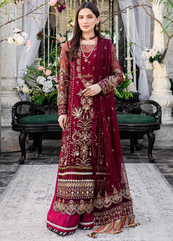 Heeriye By Izel Embroidered Chiffon Suits Unstitched 3 Piece IZL23HR HF-1060 Sarang - Festive Collection