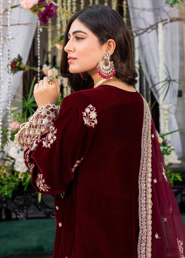 Heeriye By Izel Embroidered Velvet Suits Unstitched 3 Piece IZL23HR HF-1063 Afreen - Festive Collection