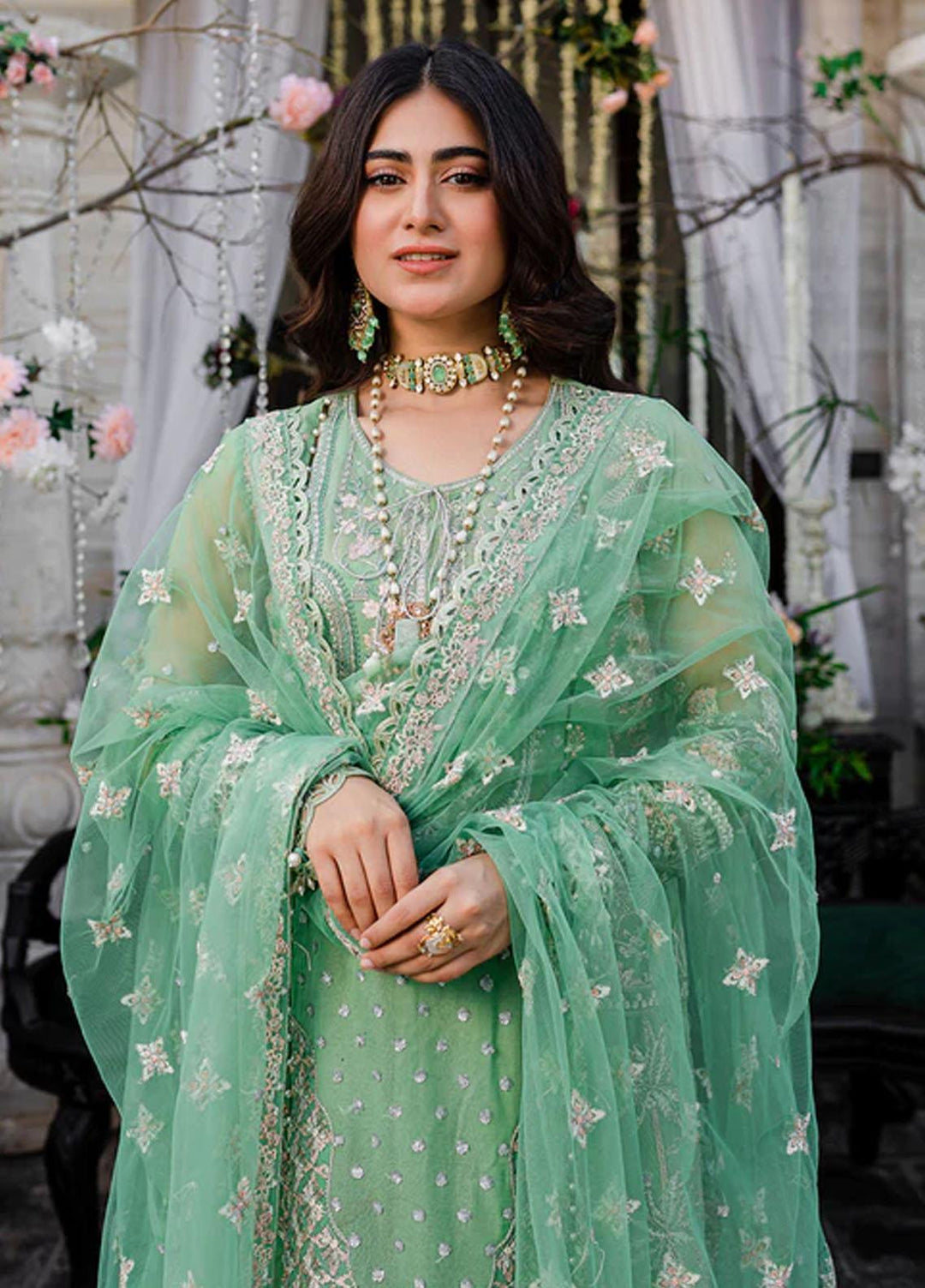 Heeriye By Izel Embroidered Chiffon Suits Unstitched 4 Piece IZL23HR HF-1064 Sakhi - Festive Collection