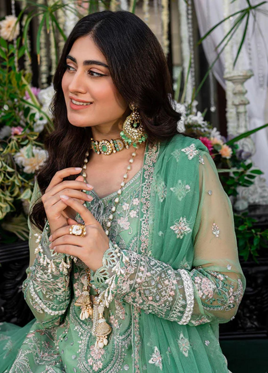 Heeriye By Izel Embroidered Chiffon Suits Unstitched 4 Piece IZL23HR HF-1064 Sakhi - Festive Collection