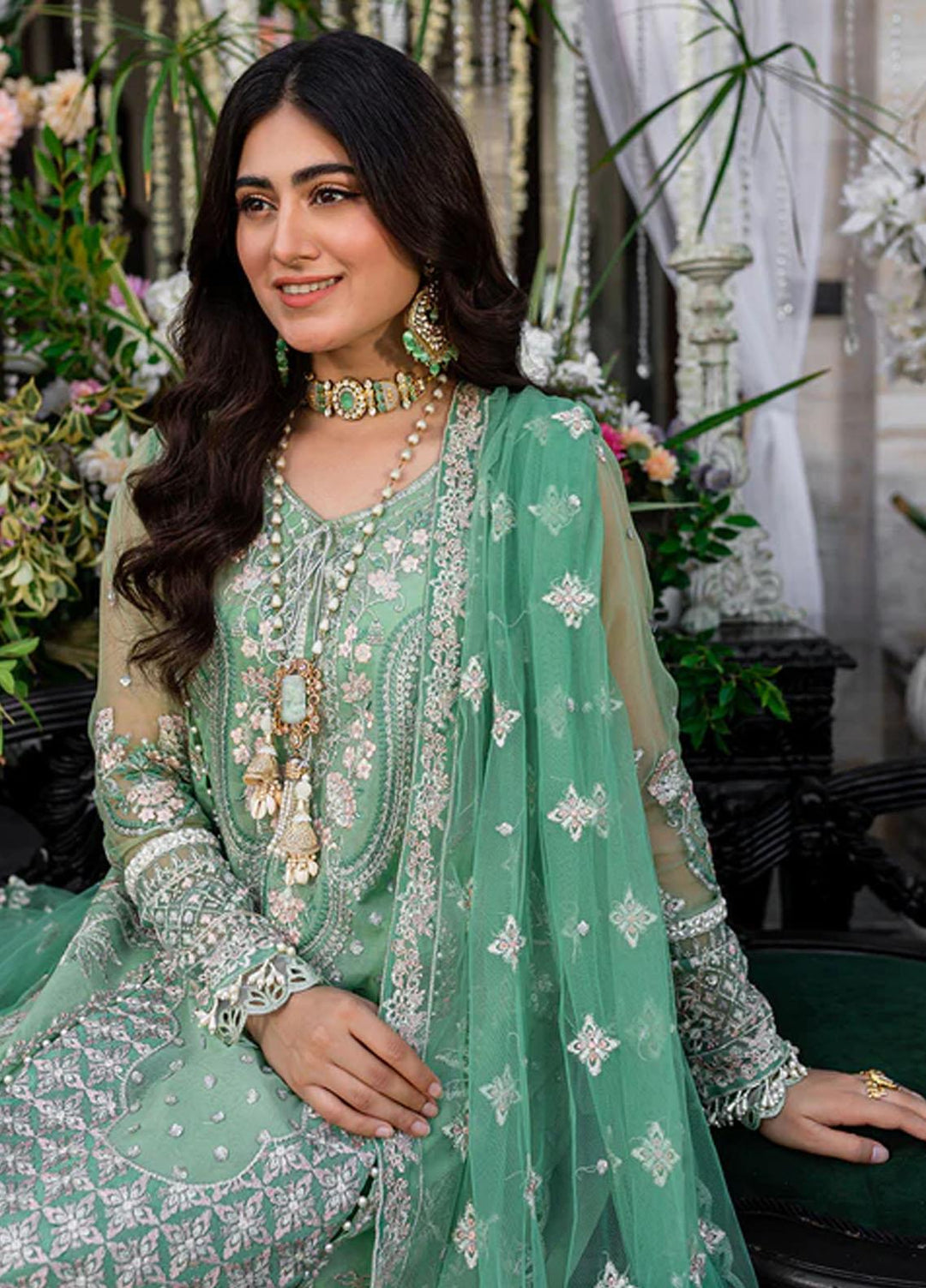 Heeriye By Izel Embroidered Chiffon Suits Unstitched 4 Piece IZL23HR HF-1064 Sakhi - Festive Collection