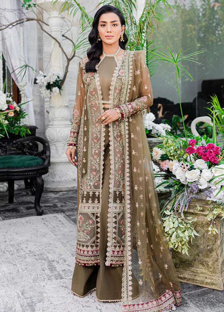 Heeriye By Izel Embroidered Chiffon Suits Unstitched 4 Piece IZL23HR HF-1066 Saibo - Festive Collection