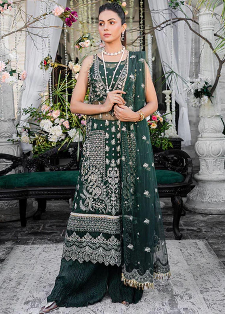 Heeriye By Izel Embroidered Chiffon Suits Unstitched 4 Piece IZL23HR HF-1068 Zahenaseeb - Festive Collection