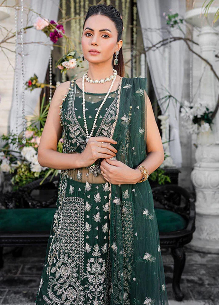 Heeriye By Izel Embroidered Chiffon Suits Unstitched 4 Piece IZL23HR HF-1068 Zahenaseeb - Festive Collection