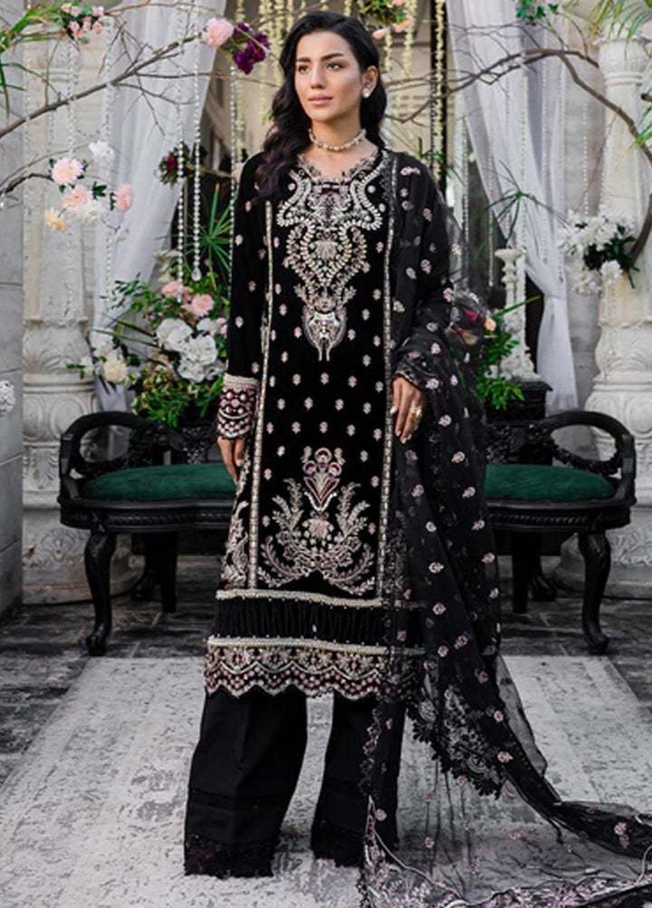 Heeriye By Izel Embroidered Velvet Suits Unstitched 3 Piece IZL23HR HF-1070 Gayso - Festive Collection