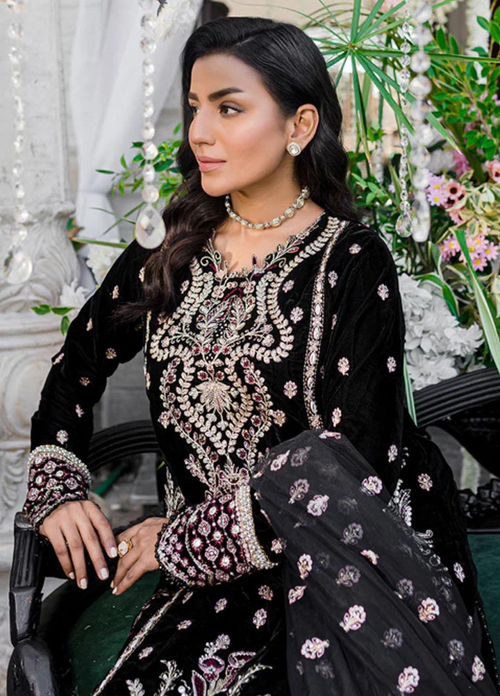 Heeriye By Izel Embroidered Velvet Suits Unstitched 3 Piece IZL23HR HF-1070 Gayso - Festive Collection