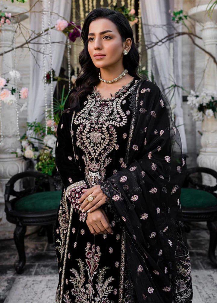 Heeriye By Izel Embroidered Velvet Suits Unstitched 3 Piece IZL23HR HF-1070 Gayso - Festive Collection